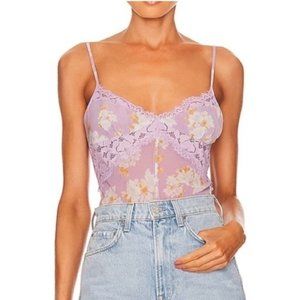 FREE PEOPLE | NWT 🏷️ Intimately - Monday Morning Bodysuit lilac combo -  small